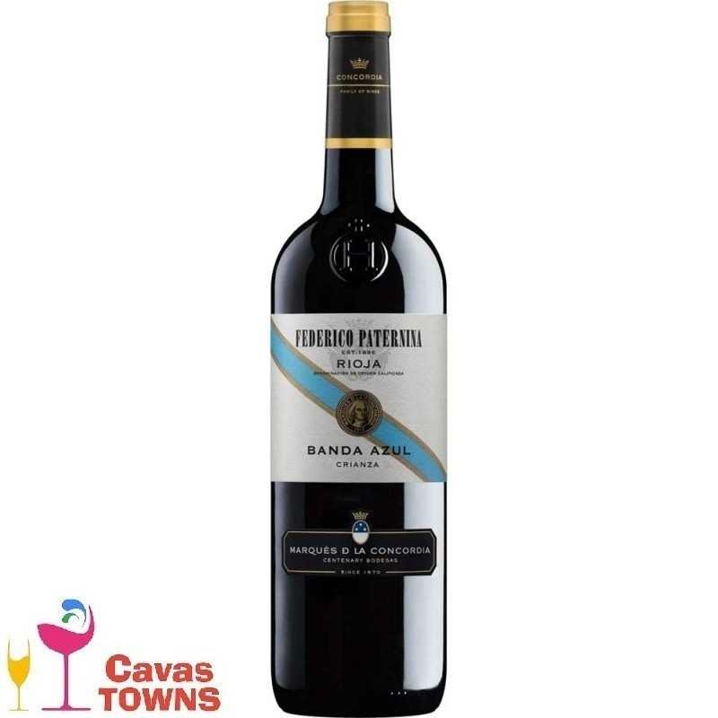 Vino Tinto Federico Paternina Banda Azul Crianza 750 ml - Cavas Towns Vino Tinto Federico Paternina Banda Azul Crianza 750 ml - Cavas Towns