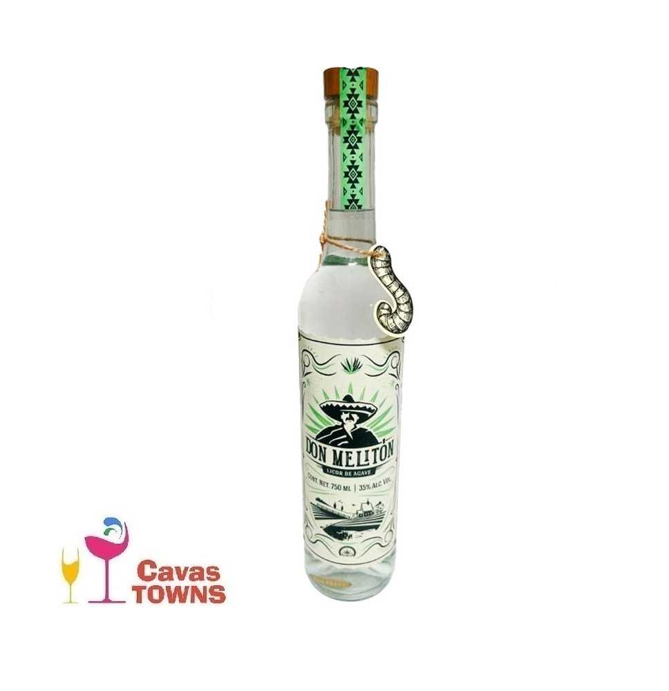 Mezcal Don Meliton con Gusano 750 ml - Cavas Towns Mezcal Don Meliton con Gusano 750 ml - Cavas Towns